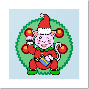 Lucky Cat-Xmas Posters and Art